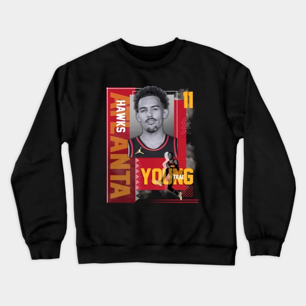 Atlanta Hawks Trae Young 11 Crewneck Sweatshirt by today.i.am.sad